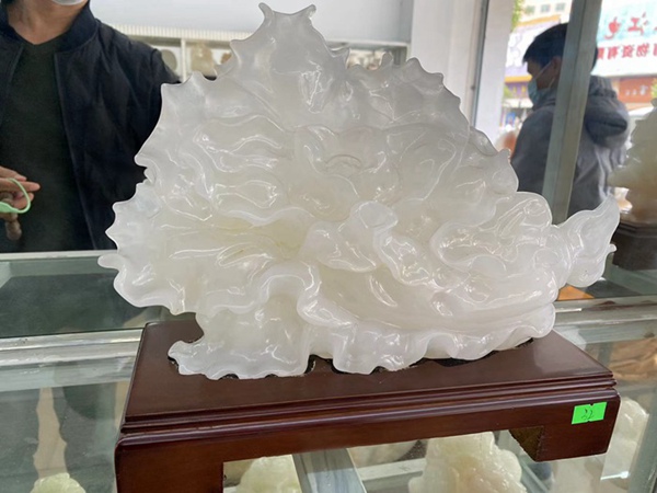 玉白菜擺件招財(cái)大號(hào)金蟾客廳玄關(guān)電視酒柜店鋪工藝裝飾品開(kāi)業(yè)禮品