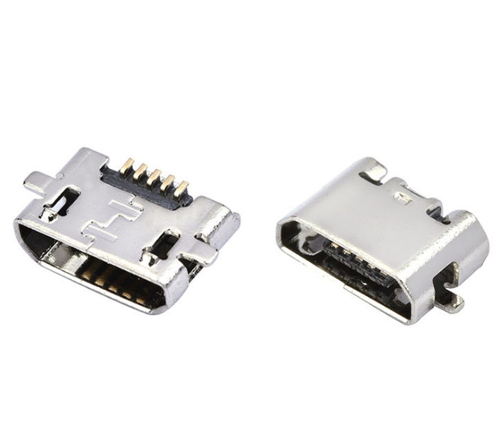 MICRO USB B型5P母座 反向邁克連接器 MICRO母座 DIP插板直邊