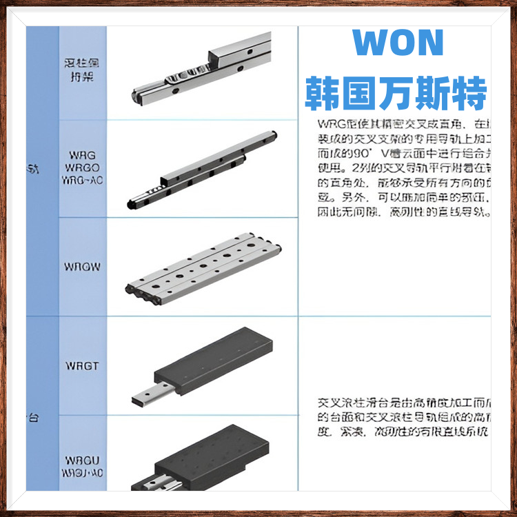 韓國(guó)WON交叉滾珠導(dǎo)軌-選玖微-授權(quán)代理