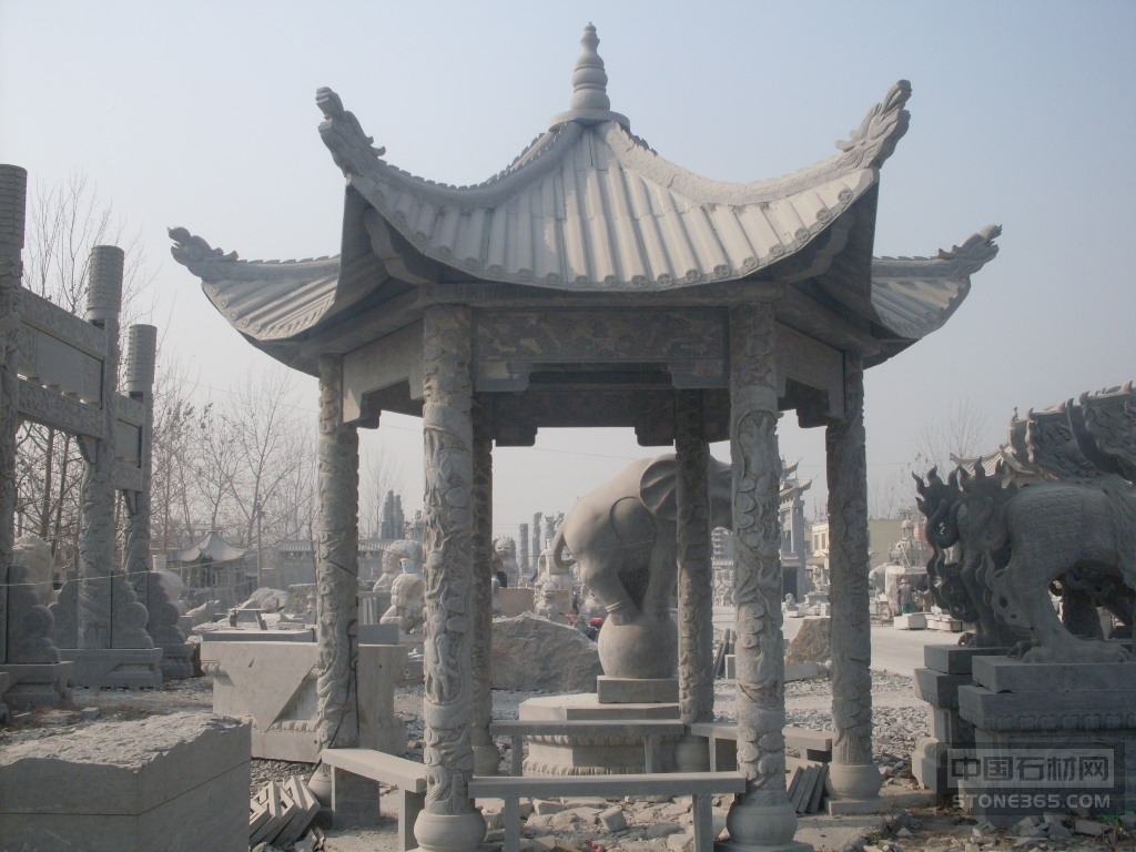 供青石廊亭、青石長(zhǎng)廊、雙層石亭