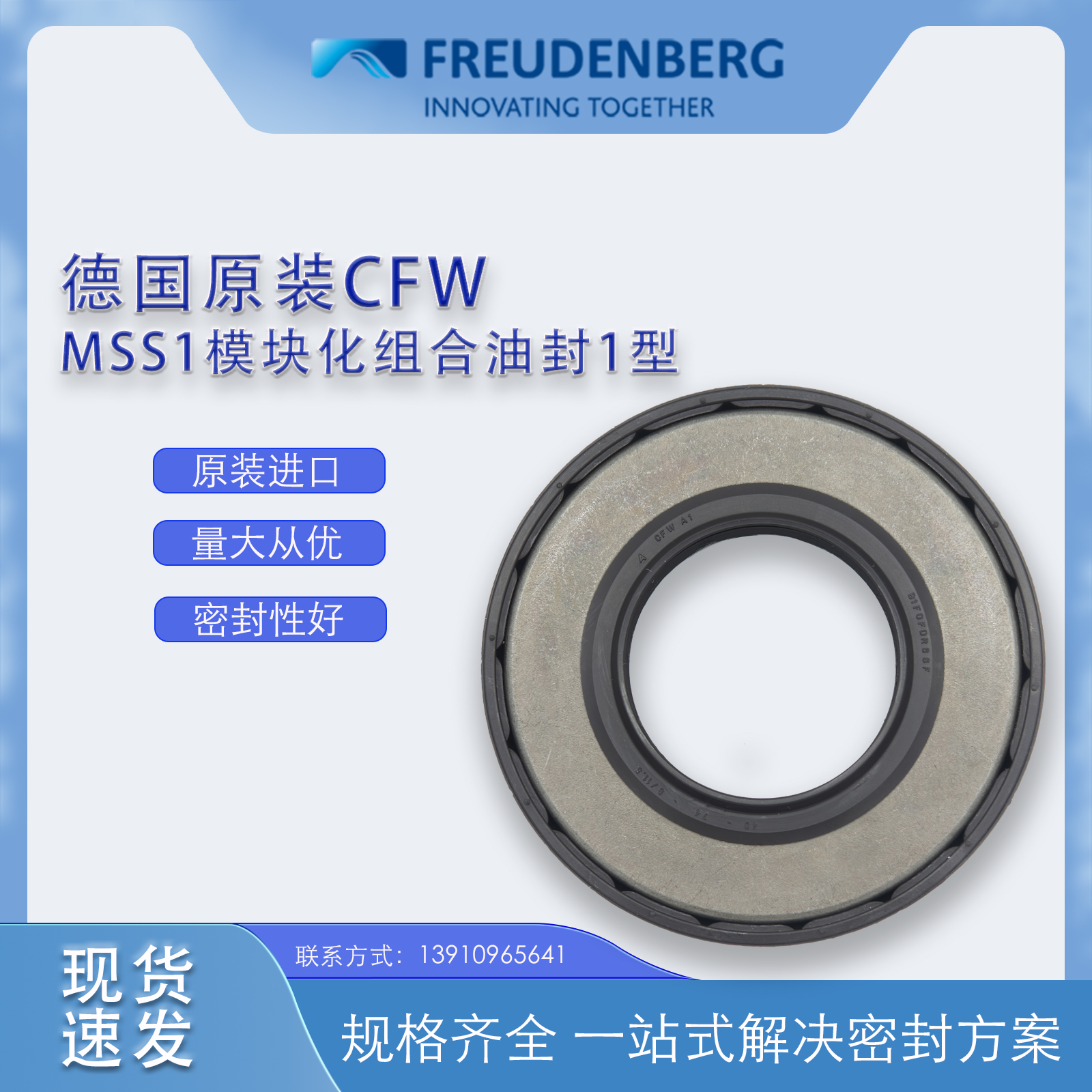 德國CFW組合油封BAU3SLX1 40*80*10/7 &B1FOFDRSSF40*74*8MSS 1型