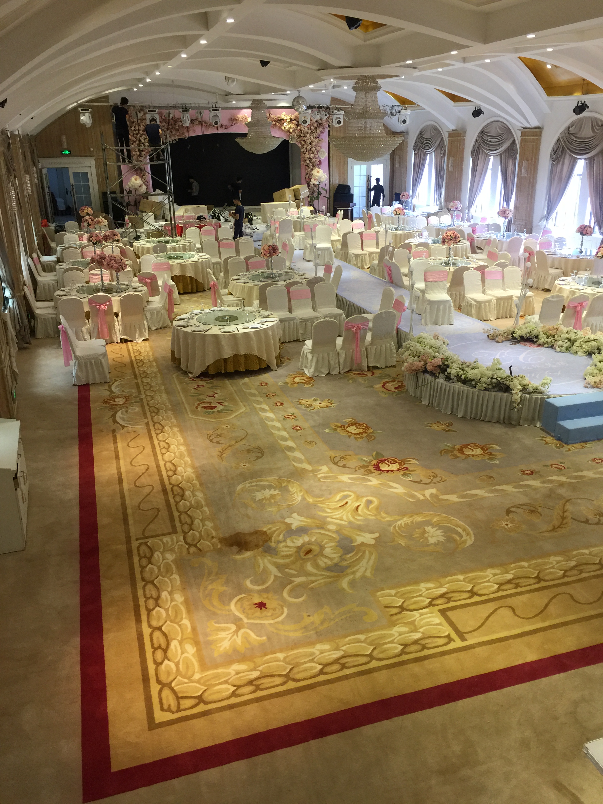 酒店餐廳宴會廳滿鋪地毯 若蘭地毯