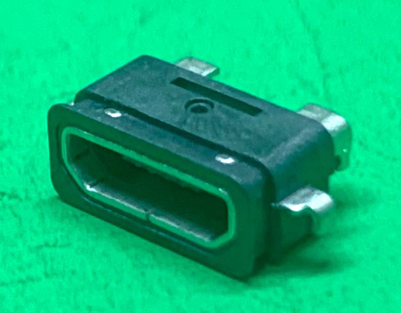 沉板式防水MICRO母座 5P貼片 四腳固定破板DIP 邁克防水連接器