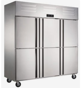 西安定制冰柜商用廚房柜冷藏冷凍雙溫四門冰箱六門立式高身平冷工作臺(tái)
