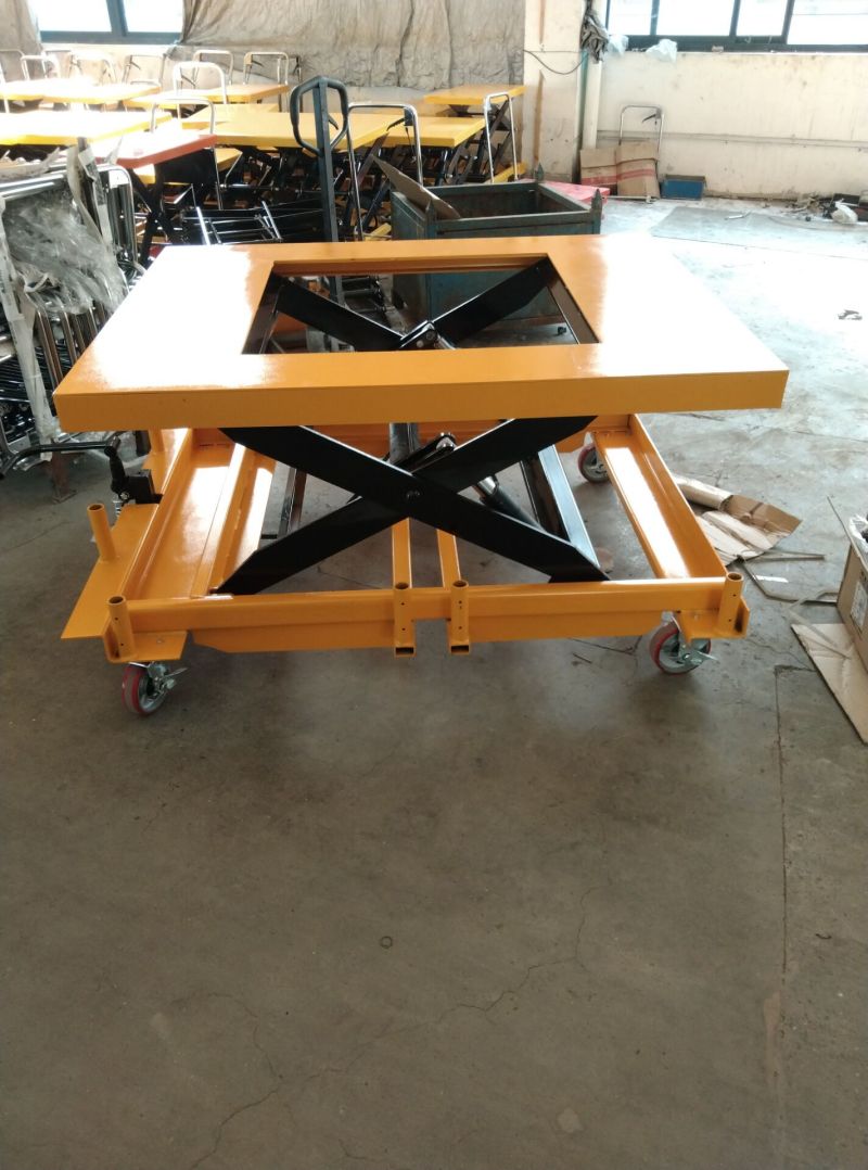 升降平臺車 手動液壓搬運車 小型簡易移動式剪叉升降叉車