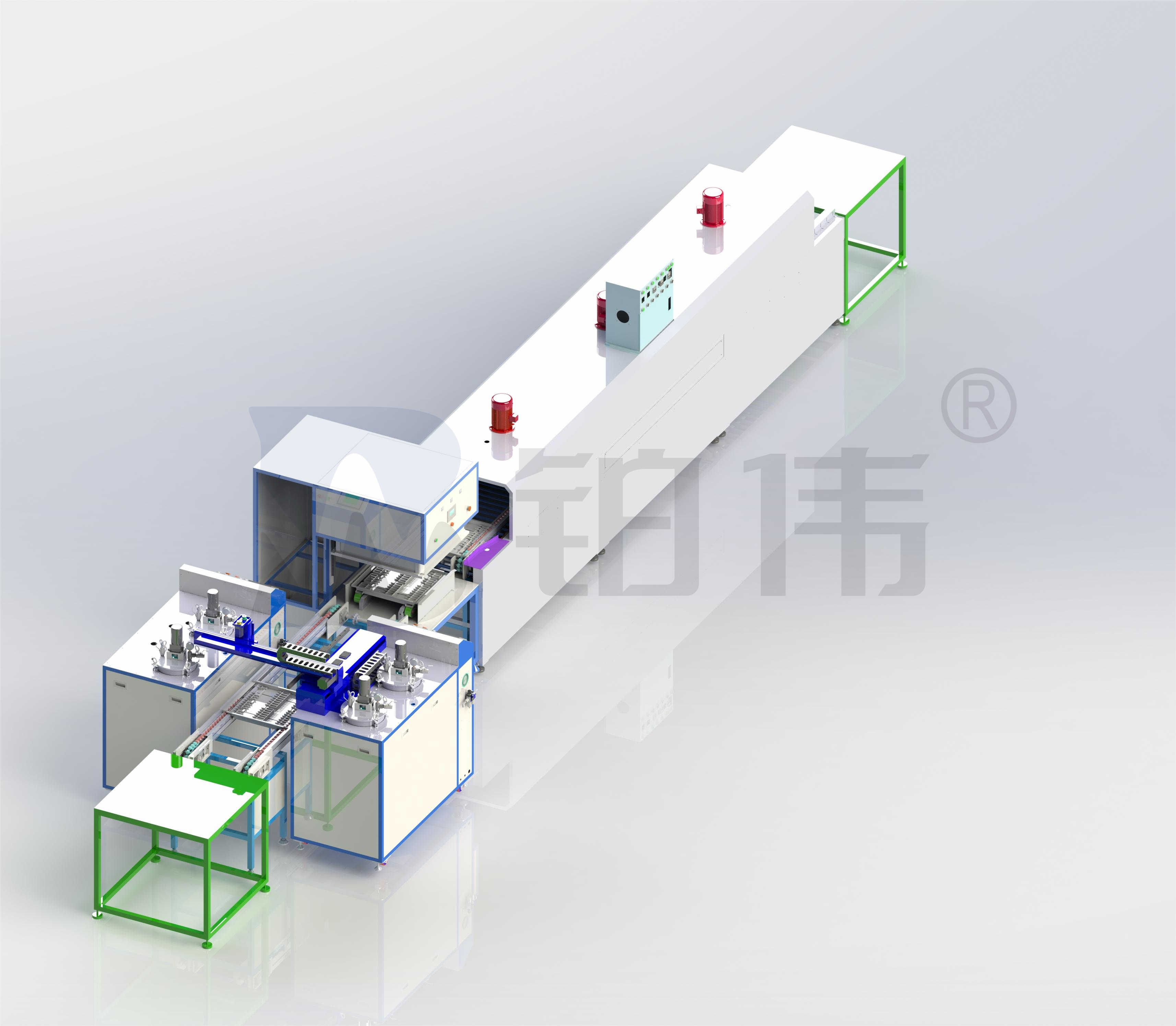 灌膠機(jī)廠家地灌一抽流水線遂道爐流水線真空機(jī)灌膠線