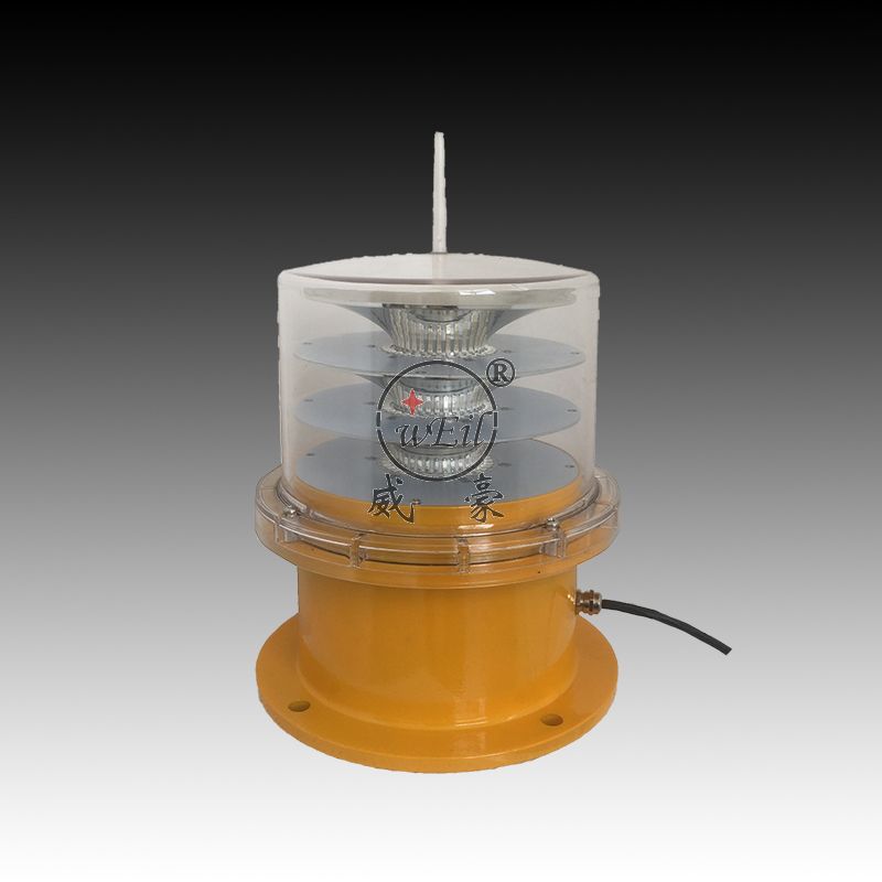 WH-180B型中光強(qiáng)長壽命碟態(tài)冷光源航空障礙燈、高樓信號(hào)燈塔橋涵煙囪示燈