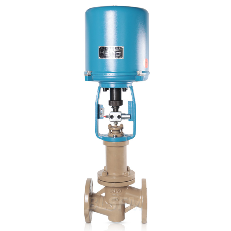 電動襯氟調(diào)節(jié)閥 ZDLPF46-16C 鑄鋼電子式4-20ma單座 耐強酸堿防腐蝕
