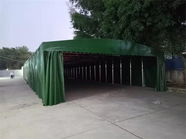 東莞虎門推拉雨篷定制安裝 電動遮陽雨棚