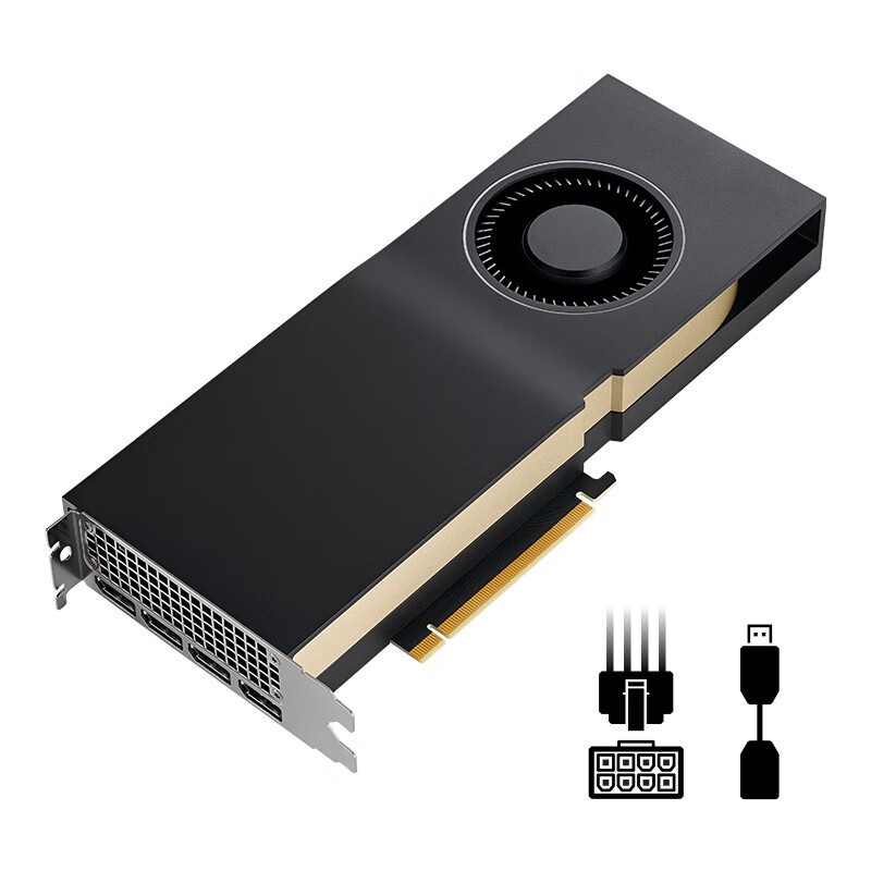 適用英偉達(dá)（NVIDIA）RTX A5500 24GB 專(zhuān)業(yè)繪圖顯卡 安培架構(gòu) 3D