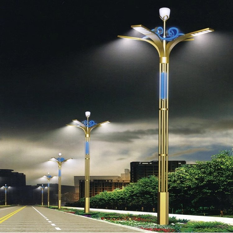 戶外大型組合燈 南京8叉9火中華燈廠家 廣場玉蘭燈廠家 照明定制