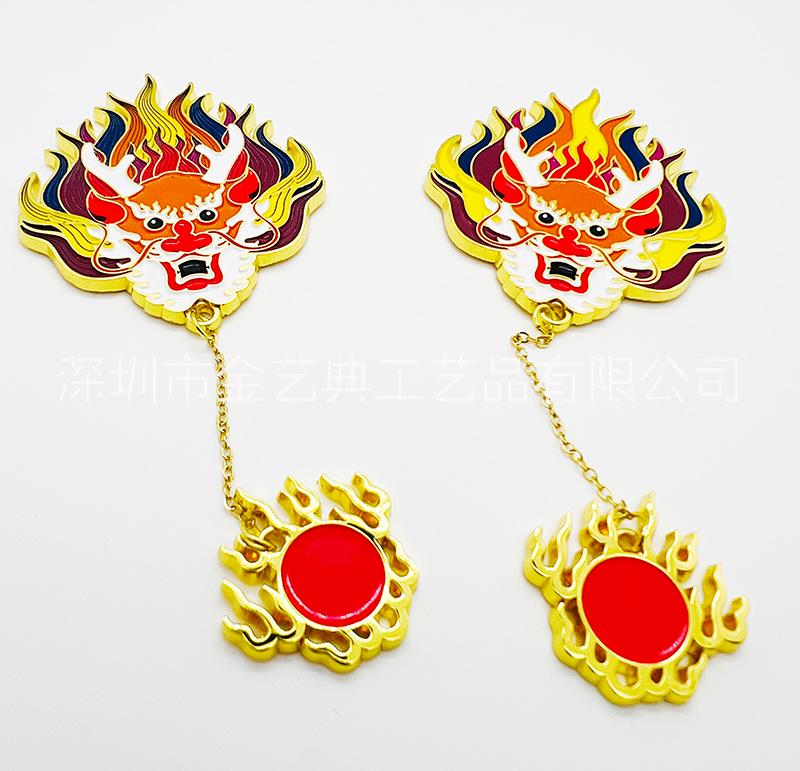 廠家定制龍年金屬文創(chuàng)冰箱貼文旅紀(jì)念品