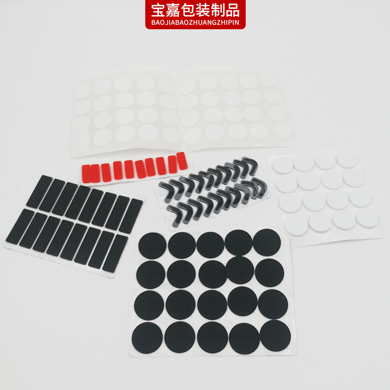 3m背膠硅膠膠墊 黑色自粘橡膠墊減震墊片圓形泡棉防滑eva腳墊加工