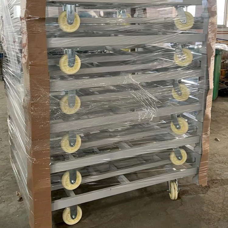 周轉(zhuǎn)車(chē)批發(fā) 廠家供應(yīng)帶輪子折疊堆垛架  裝布料金屬周轉(zhuǎn)車(chē)