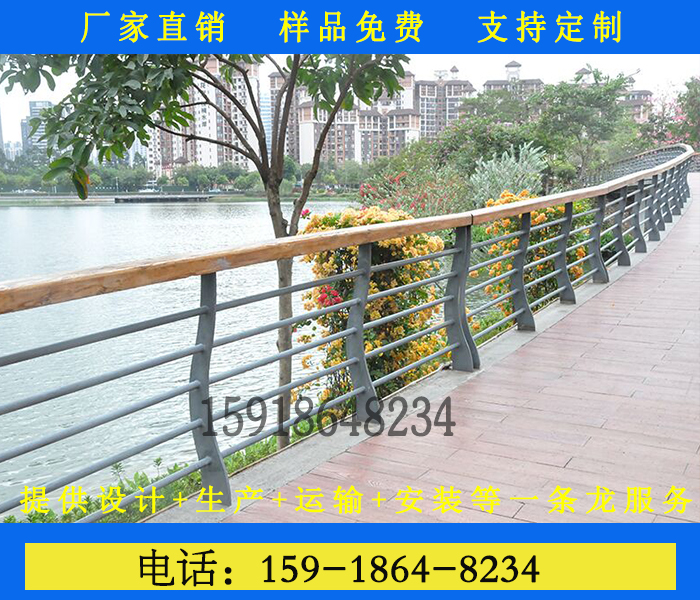 南寧河道橋梁景觀護(hù)欄鋅鋼噴塑河道護(hù)欄路橋隔離欄桿廠家