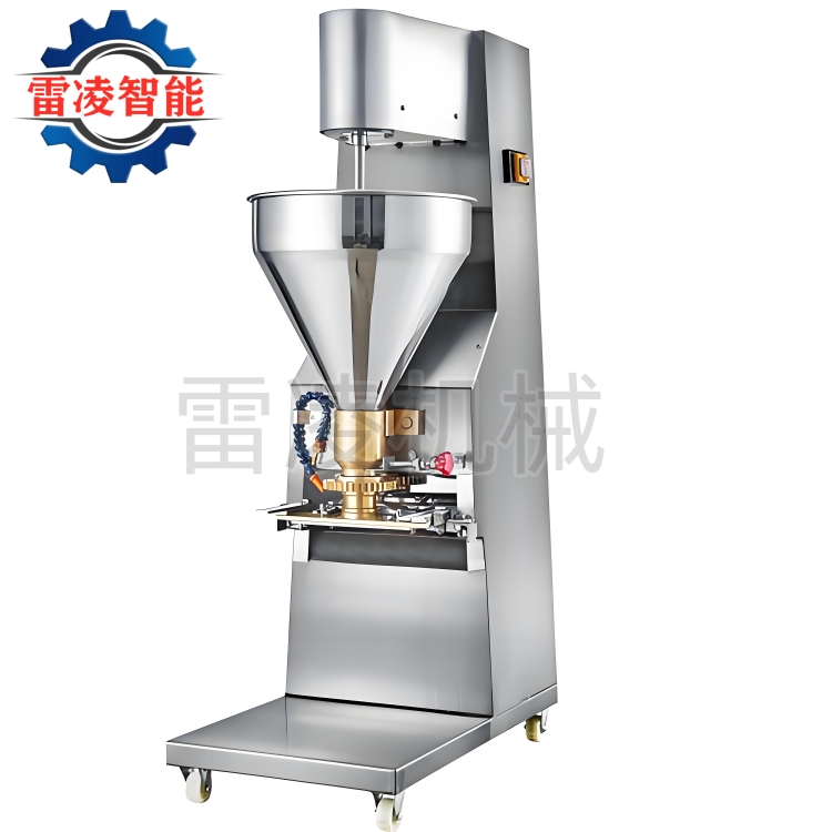 雷凌機械供應(yīng) 商用實心丸子機 雞脯丸子成型機 肉丸子全套加工設(shè)備