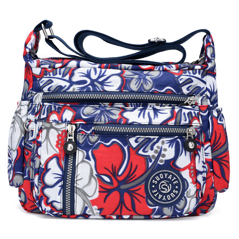 潮搭時(shí)尚單肩包大容量斜挎包中年媽媽洋氣尼龍包簡(jiǎn)約大氣儒雅女包