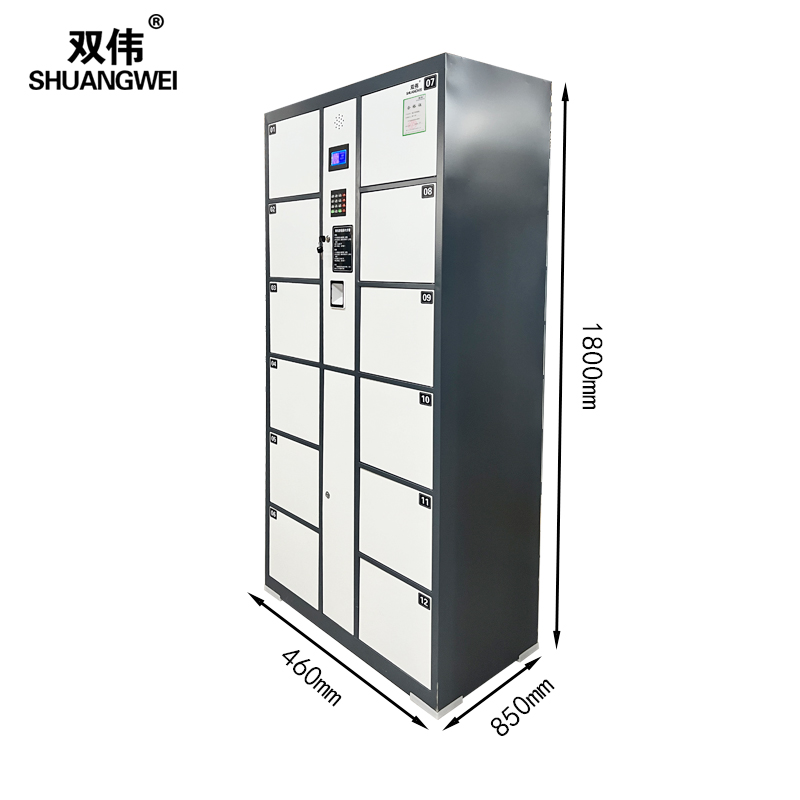 重慶鋼制電子十二門存包柜超市商場可用批發(fā)廠商