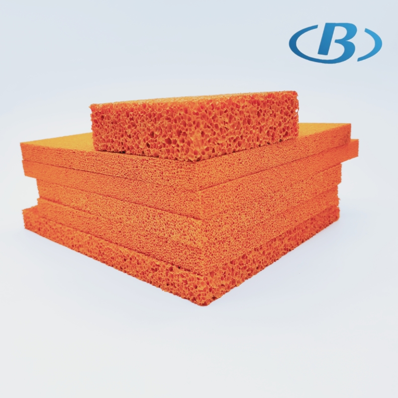 高密度天然膠發(fā)泡板快回彈硅膠海綿