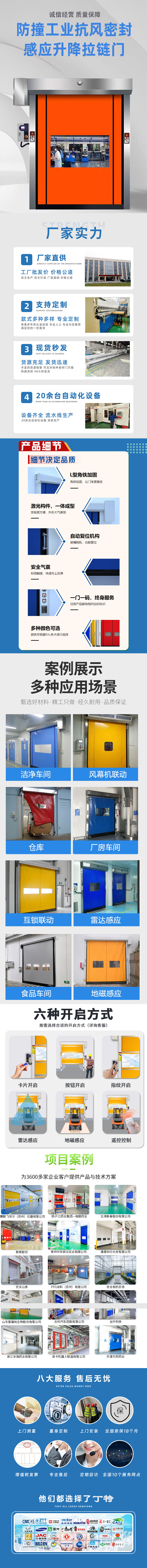 快速門車間潔凈室 靜音運行 密封