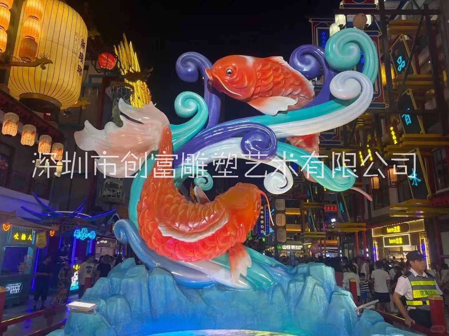 玻璃鋼內(nèi)發(fā)光雕塑大型發(fā)光翡翠裝飾商業(yè)街區(qū)亮化雕塑景觀定制